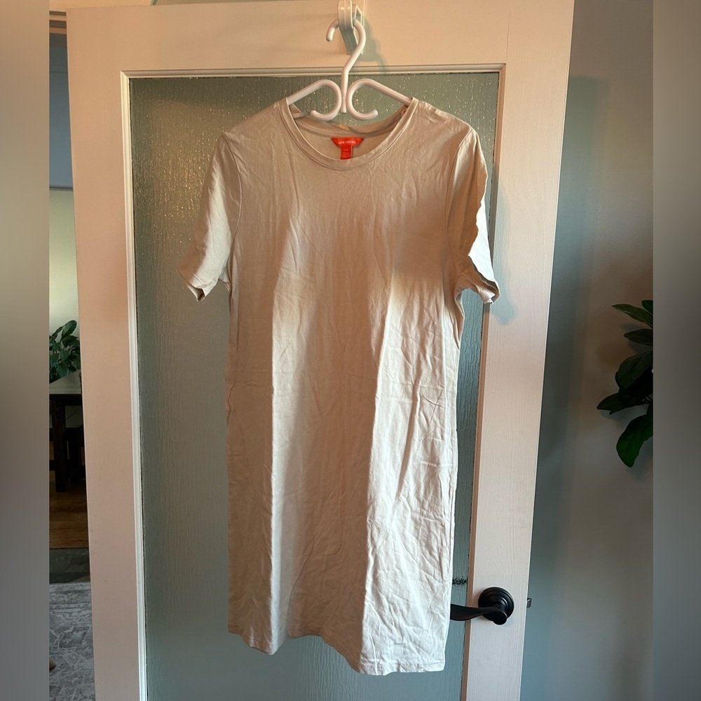 Joe Fresh Light Beige T-Shirt Dress